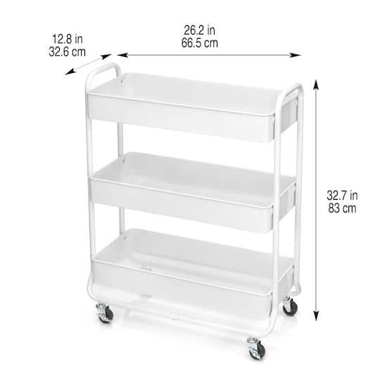 Hudson Rolling Cart by Simply Tidy™ Carts & Drawer Units Michaels